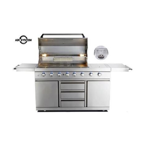 מטבח חוץ  גז מטבח גינה 6 מבערים + כירת צד Air System 38031 All Grill למכירה , 2 image