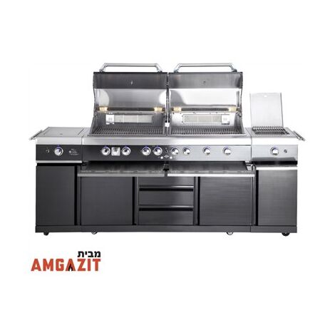גריל  גז 38033 מטבח חוץ 6 מבערים + כירה צד כפולה All Grill למכירה , 3 image