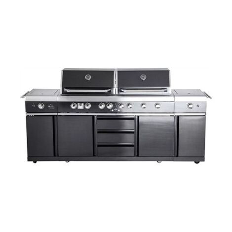 גריל  גז 38033 מטבח חוץ 6 מבערים + כירה צד כפולה All Grill למכירה 