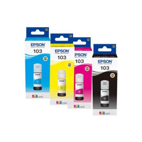 בקבוקון מילוי Epson 103 Pack 4 pck C13T00S64A אפסון למכירה , 3 image