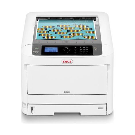 מדפסת  לייזר  רגילה Oki C824DN למכירה 
