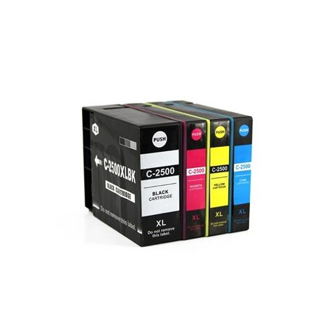 מארז ראשי דיו  צהוב שחור כחול אדום PGI2500XL 9254B004 מארז 4 ראשים Canon קנון למכירה , 2 image
