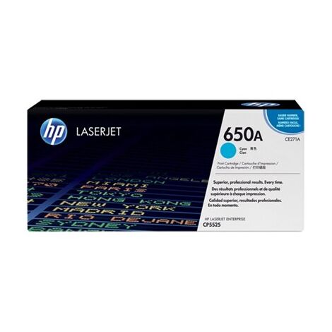 טונר ציאן / כחול  HP 650A CE271A למכירה 