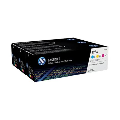 טונר  ציאן מגנטה וצהוב HP 128A 3PCK CF371AM למכירה 