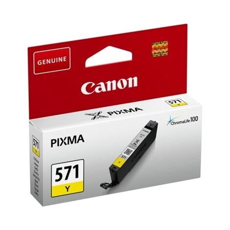 ראש דיו  צהוב Canon CLI-571Y 0388C001 קנון למכירה , 2 image