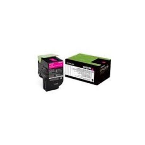 טונר מג'נטה / אדום  Lexmark 80C8XM0 לקסמרק למכירה , 2 image