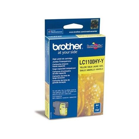 ראש דיו  צהוב Brother LC1100HYY למכירה , 2 image