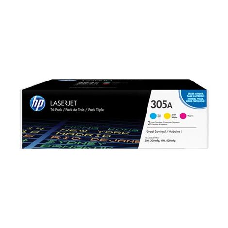 טונר  ציאן מגנטה וצהוב HP 305A CF370AM 3-pack למכירה 