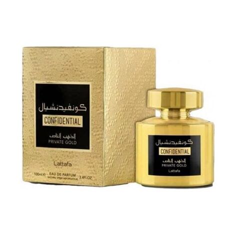 בושם לאשה Lattafa Confidential Private Gold E.D.P 100ml למכירה , 2 image