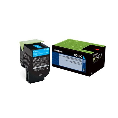 טונר ציאן / כחול  Lexmark 80C8SC0 לקסמרק למכירה , 2 image