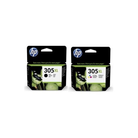 מארז ראשי דיו HP 305XL 2PCK 3YM63AE+3YM62AE למכירה 