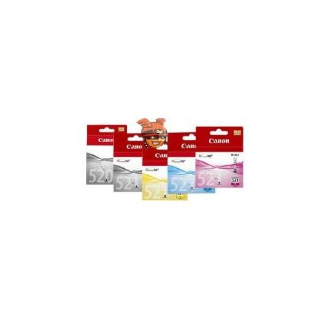 מארז ראשי דיו CLI521+PGI-520 מארז 5 ראשים Canon קנון למכירה , 2 image