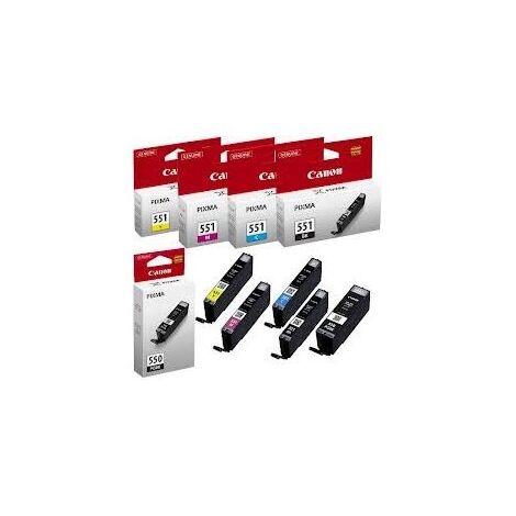 מארז ראשי דיו PGI-550 PB + CLI-551 מארז 5 ראשים Canon קנון למכירה , 2 image