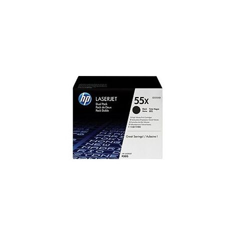 טונר  שחור 55X CE255XD זוג טונרים שחור HP למכירה , 2 image