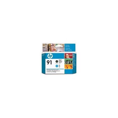 ראש דיו  שחור וציאן HP 91 C9460A למכירה , 2 image