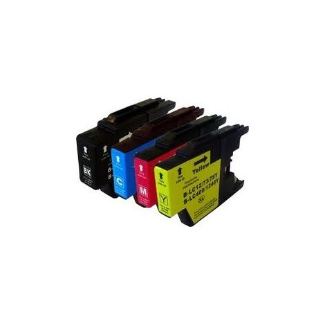 מארז ראשי דיו  צהוב שחור כחול אדום סט 4 טונרים LC1220 Brother למכירה , 2 image