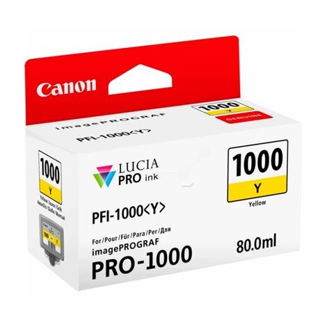 מיכל דיו  צהוב Canon PFI1000Y קנון למכירה 
