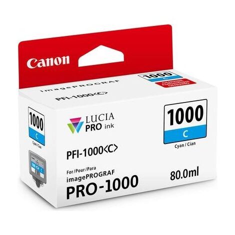 מיכל דיו ציאן / כחול  Canon PFI1000C קנון למכירה , 2 image