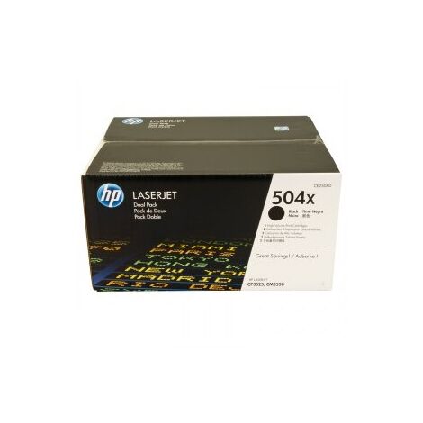 טונר  שחור 504X CE250XD מארז זוגי HP למכירה , 2 image