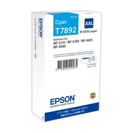 ראש דיו ציאן / כחול  Epson T7892 C13T789240 אפסון למכירה , 3 image
