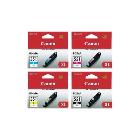 מארז ראשי דיו CLI551XL סט 4 ראשי דיו Canon קנון למכירה , 2 image