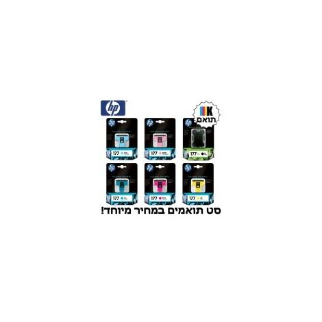 ראש דיו  צהוב שחור כחול אדום HP 177 Pack 6 pck Q7967HE למכירה , 2 image