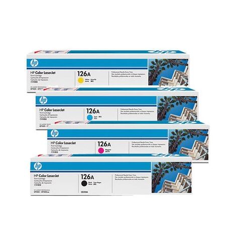 טונר  צהוב שחור כחול אדום סט טונרים CE310/311/312/313A HP למכירה , 2 image