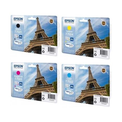 מארז ראשי דיו Epson T7025 Pack 4 pck אפסון למכירה , 3 image