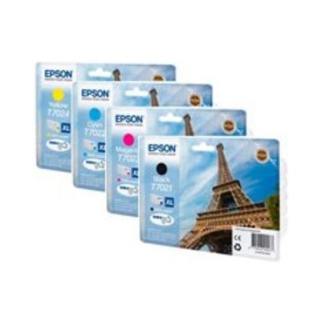 מארז ראשי דיו Epson T7025 Pack 4 pck אפסון למכירה 