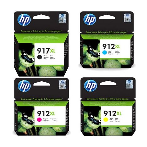 מארז ראשי דיו 917XL + 912XL סט 4 ראשי דיו HP למכירה , 2 image