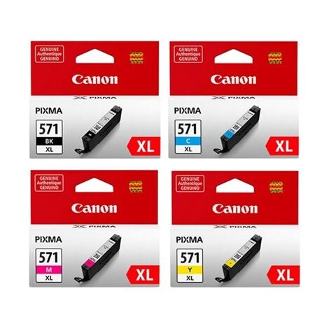 מארז ראשי דיו CLI571XL מארז 4 ראשי דיו Canon קנון למכירה , 2 image