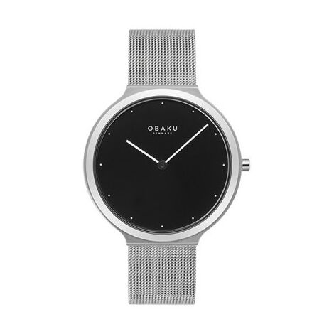 שעון יד  לאישה OBAKU Satin Lille Onyx V269LXCBMC למכירה 