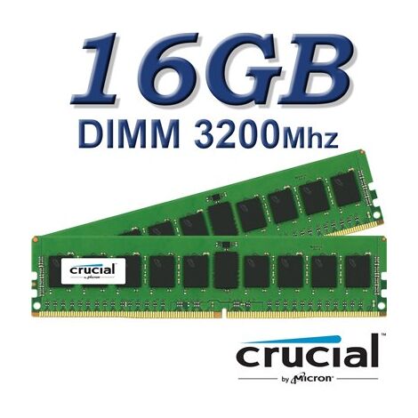זיכרון  למחשב נייח 16GB 3200Mhz Crucial CT16G4DFRA32A למכירה , 3 image