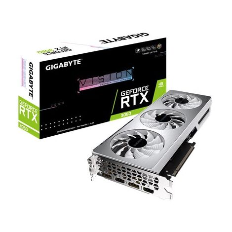 כרטיס מסך Gigabyte GeForce RTX 3060 VISION OC GV-N3060VISION OC-12GD למכירה 