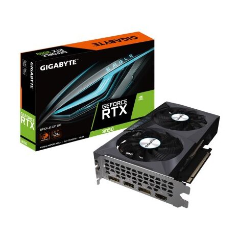 כרטיס מסך Gigabyte GeForce RTX 3050 EAGLE OC GV-N3050EAGLE OC-8GD למכירה 