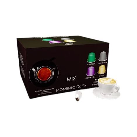 Espressomor Momento Mix 4 טעמים תואם נספרסו 100 יחידות למכירה , 3 image