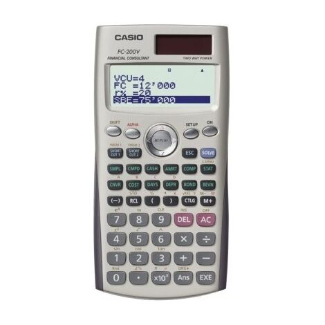 מחשבון פיננסי FC200V Casio קסיו למכירה 