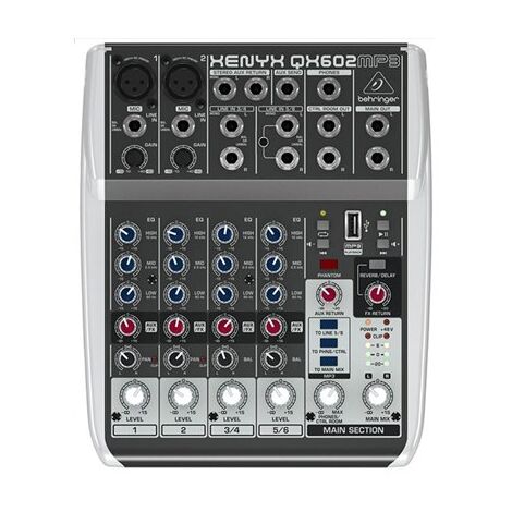 מיקסר Behringer XENYX QX602MP3 ברינגר למכירה 