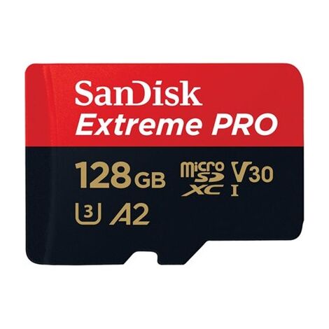 כרטיס זיכרון SanDisk Extreme Pro SDSQXCY-128G 128GB Micro SD סנדיסק למכירה , 3 image