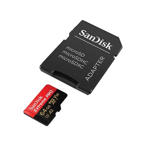 כרטיס זיכרון SanDisk Extreme Pro Extreme Pro 64GB SDXC SDSQXCY-064G 64GB Micro SD סנדיסק למכירה , 3 image