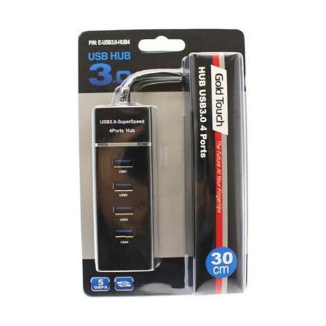 USB 3.0 E-USB3.0-HUB4 Gold Touch למכירה , 2 image