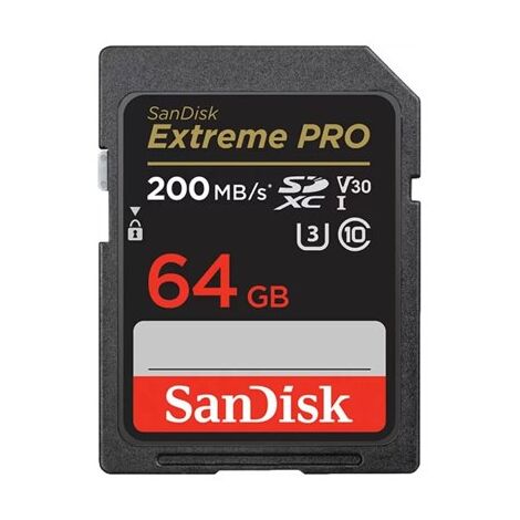 כרטיס זיכרון SanDisk Extreme Pro Extreme PRO 64GB SDHC SDSDXXU-064G-GN4IN 64GB SD UHS-I סנדיסק למכירה 