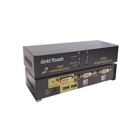 קופסת מיתוג Gold Touch KVM-DVI-2 למכירה 