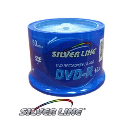 DVD-R 4.7GB x16 CAKE 50 יחידות Silver Line למכירה , 2 image