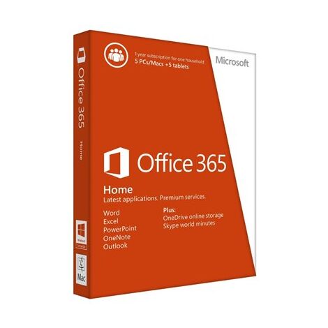 Microsoft Office 365 Home מנוי לשנה 5 מחשבים מיקרוסופט למכירה , 2 image