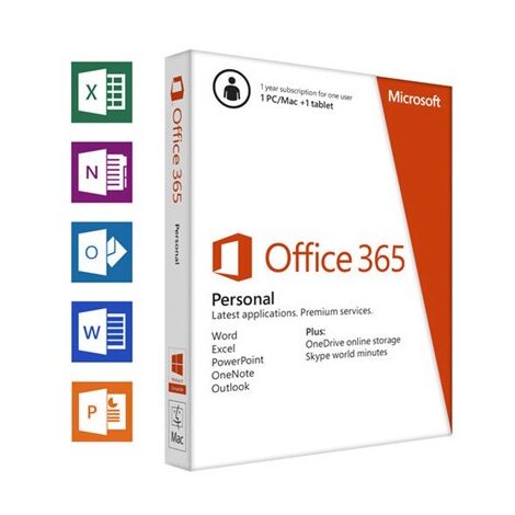 Microsoft Office 365 personal 2016 English QQ2-00513/S מיקרוסופט למכירה 