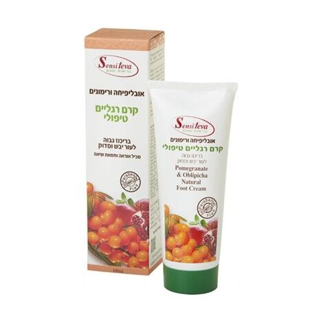 קרם רגליים טיפולי אובליפיחה ורימונים 100 מ"ל Sensi Teva למכירה , 3 image