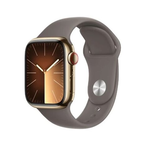 שעון חכם Apple Watch Series 9 45mm Stainless Steel Case Rubber Sport Band GPS + Cellular אפל למכירה 