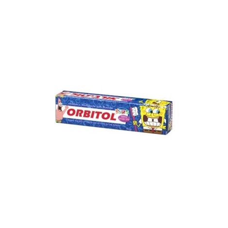 משחת שיניים משחת שיניים בוב ספוג לילדים 75 גרם Orbitol למכירה , 2 image