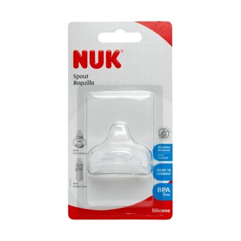 Nuk First Choice Learner Bottle Replacement Spout Non-spill Silicone 6-18 M למכירה 